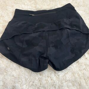 Lululemon Athletica Black Athletic Shorts Moisture-Wicking